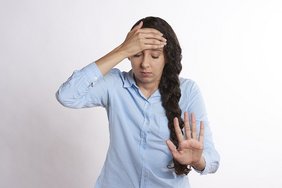 Bild Frau erschöpft